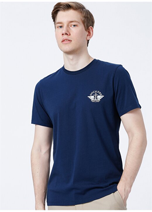 Dockers Slim Fit Beyaz Erkek Logo T-Shirt A1103-0062 3