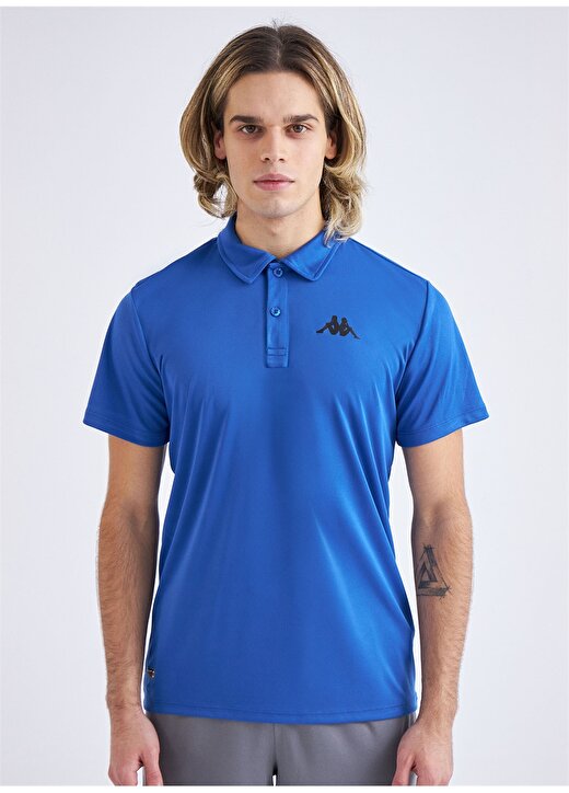 Kappa Düz Mavi Erkek Polo T-Shirt 331D53WH03 M KOMBAT POLY POLO 2