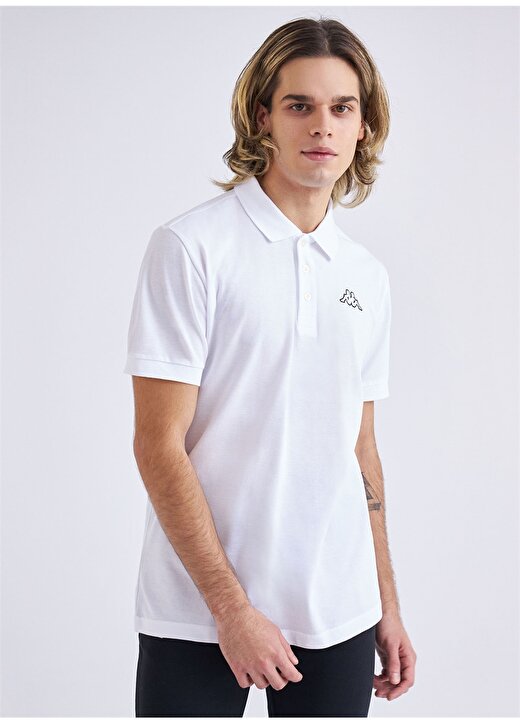 Kappa Düz Beyaz Erkek Polo T-Shirt 361D3EW001 M LOGO MALTAX 2 MSS 2