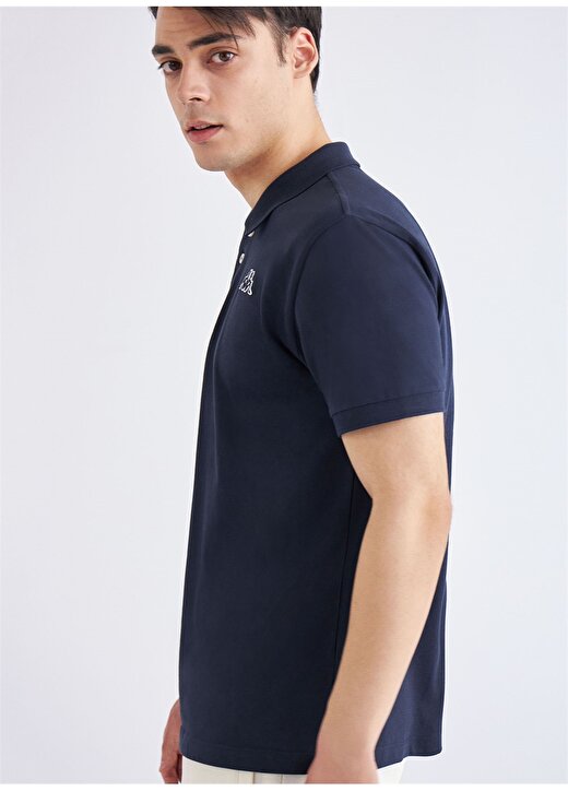 Kappa Düz Lacivert Erkek Polo T-Shirt 361D3EW821 M LOGO MALTAX 2 MSS 3