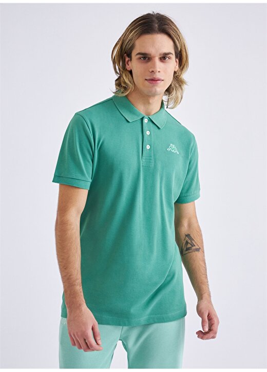 Kappa Düz Yeşil Erkek Polo T-Shirt 361D3EWD16 M LOGO MALTAX 2 MSS 2
