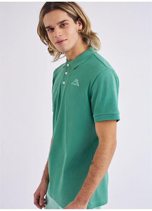 Kappa Düz Yeşil Erkek Polo T-Shirt 361D3EWD16 M LOGO MALTAX 2 MSS 3