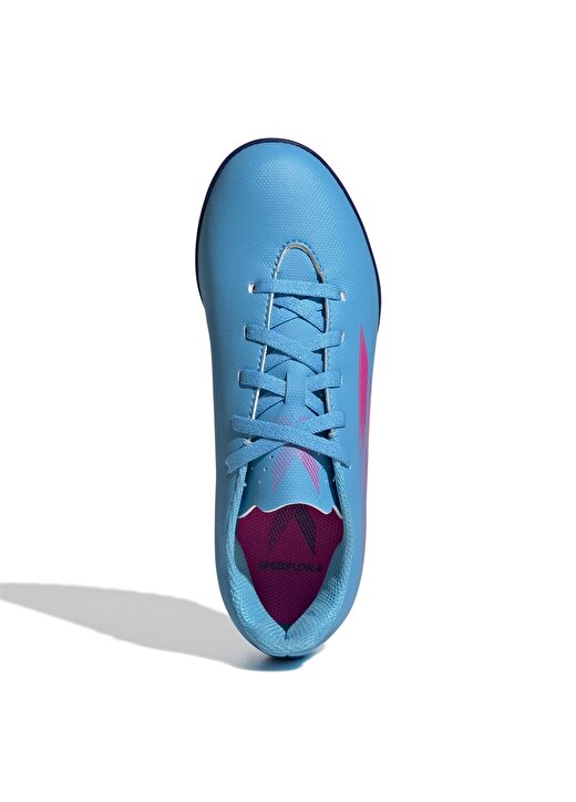 Adidas Pembe - Mavi Erkek Çocuk Halı Saha Ayakkabısı - GW7532 X Speedflow.4 Tf J 3