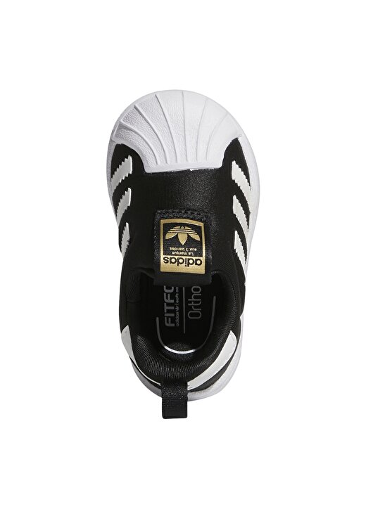 Adidas Siyah - Beyaz Bebek Yürüyüş Ayakkabısı GX3233 SUPERSTAR 360 I 3