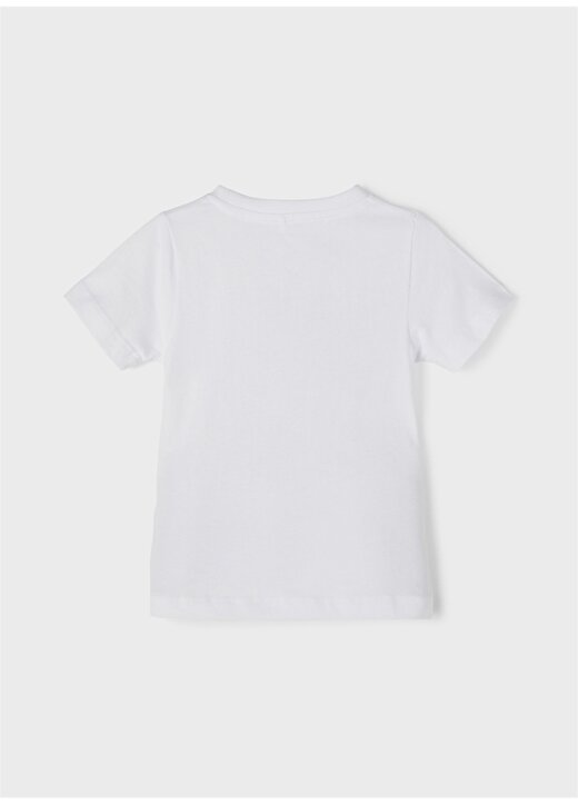 Name İt 13199621 Güneşte Renk Değiştiren Bisiklet Yaka Düz Beyaz Erkek Çocuk T-Shirt 2