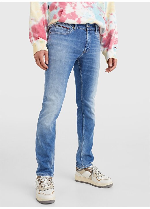 Tommy Jeans Normal Bel Slim Fit Erkek Denim Pantolon DM0DM13208-1A5_SCANTON SLIM BF1231 2