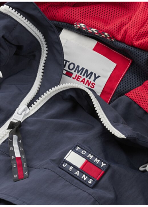 Tommy Jeans Regular Fit Düz Mavi Erkek Mont DM0DM13340-C87_TJM CHICAGO WINDBREA 4