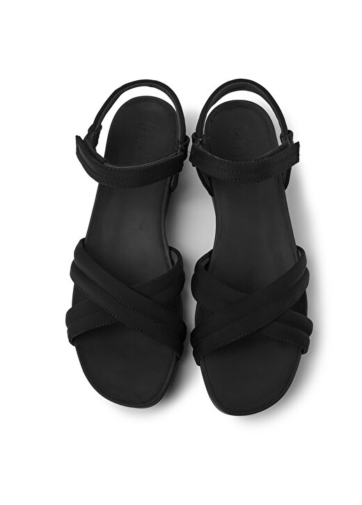 Camper Deri + Tekstil Siyah Kadın Sandalet K201360-001 3