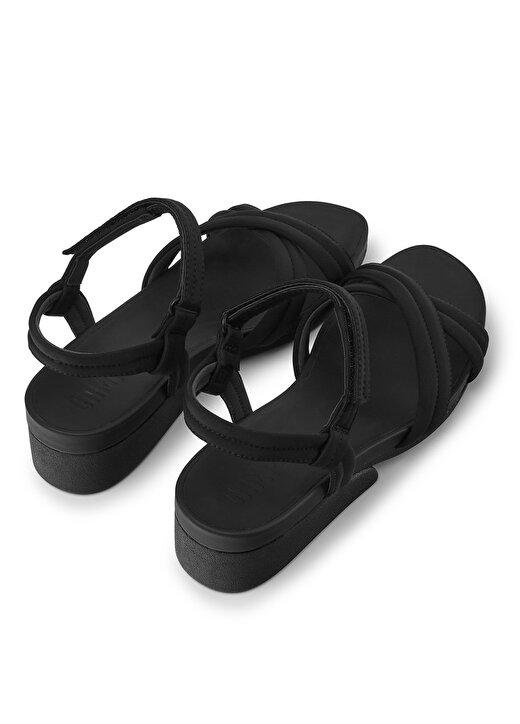 Camper Deri + Tekstil Siyah Kadın Sandalet K201360-001 4