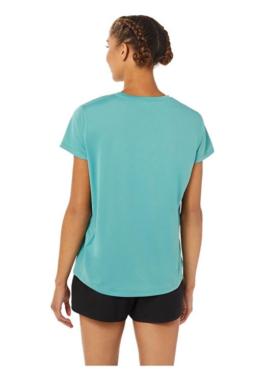 Asics 2012C335-303 Core Ss Top O Yaka Normal Kalıp Düz Sarı Kadın T-Shirt 3