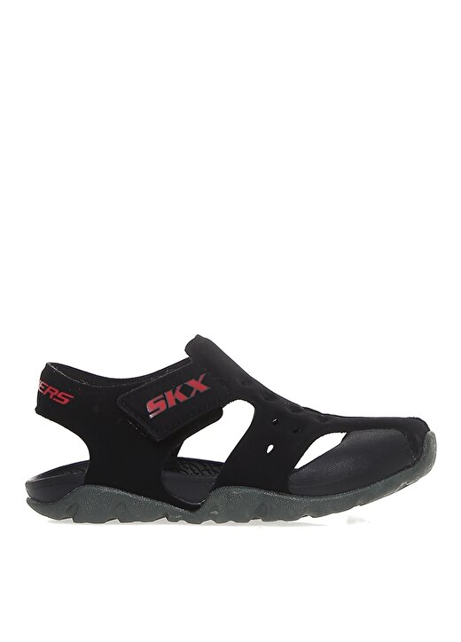 Skechers 92330N Bkcc Side Wave Siyah - Gri Erkek Çocuk Sandalet 1