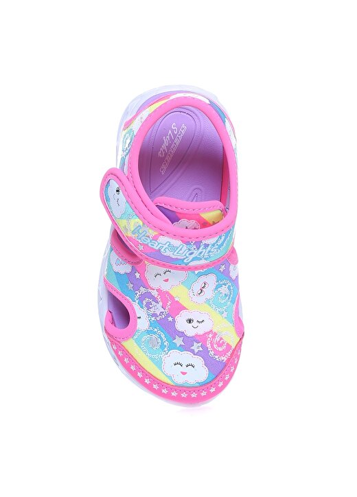 Skechers 302977N Hpmt Heart Lights Sandals Çok Renkli Kız Çocuk Yürüyüş Ayakkabısı 4