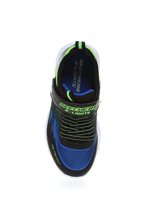 Skechers Siyah - Mavi - Yeşil Erkek Çocuk Yürüyüş Ayakkabısı 4
