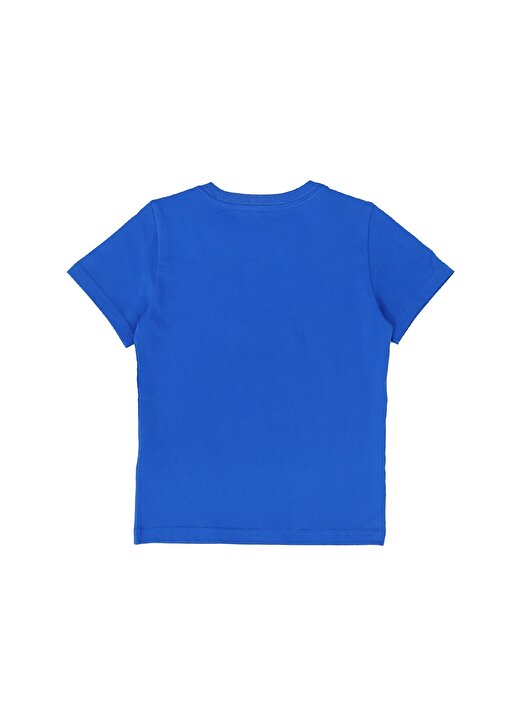 Puma 67393103 Boy''s Graphic Tee Bisiklet Yaka Standart Kalıp Baskılı Mavi Erkek Çocuk T-Shirt 2