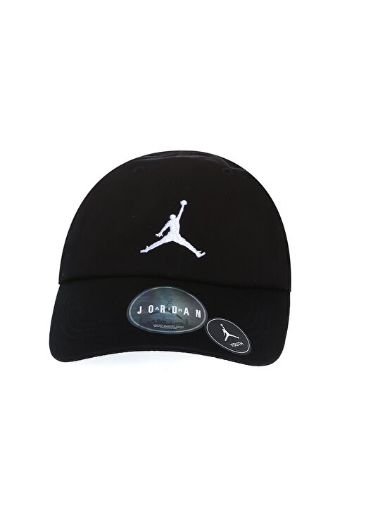Nike 9A0570-F66 Jan Curvebrim Adjustable Normal Kalıp Düz Siyah - Beyaz Erkekçocuk Şapka 1
