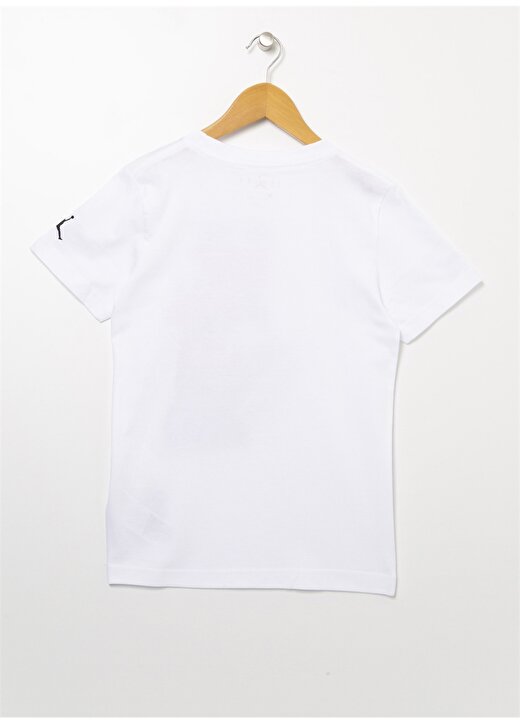 Nike Çocuk Beyaz Bisiklet Yaka Baskılı T-Shirt 95B140-001 JDB THE SHOES SS TEE 2