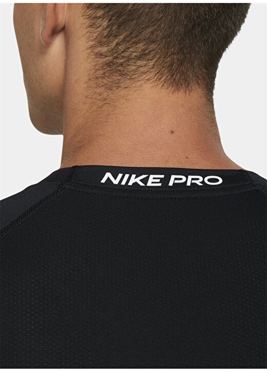 Nike Bisiklet Yaka Slim Fit Düz Siyah Erkek T-Shirt - DD1992-010 Nike Pro Dri-Fit 4