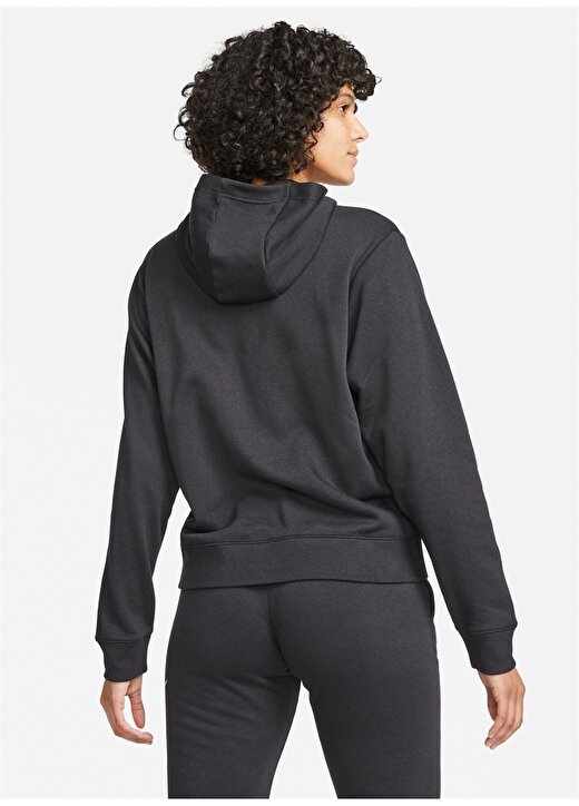 Nike Kapüşonlu Normal Kalıp Düz Siyah Kadın Sweatshirt - DD5836-010 Nike Sportswear 2