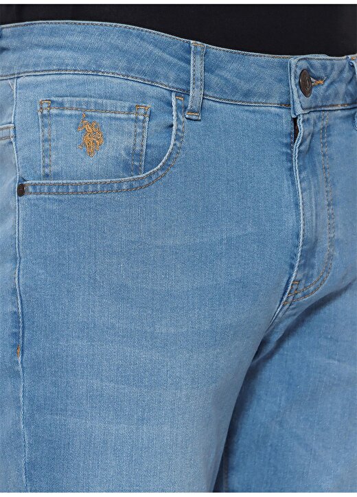 U.S. Polo Assn. Slim Fit Açık Mavi Erkek Denim Pantolon NETTA-O 4