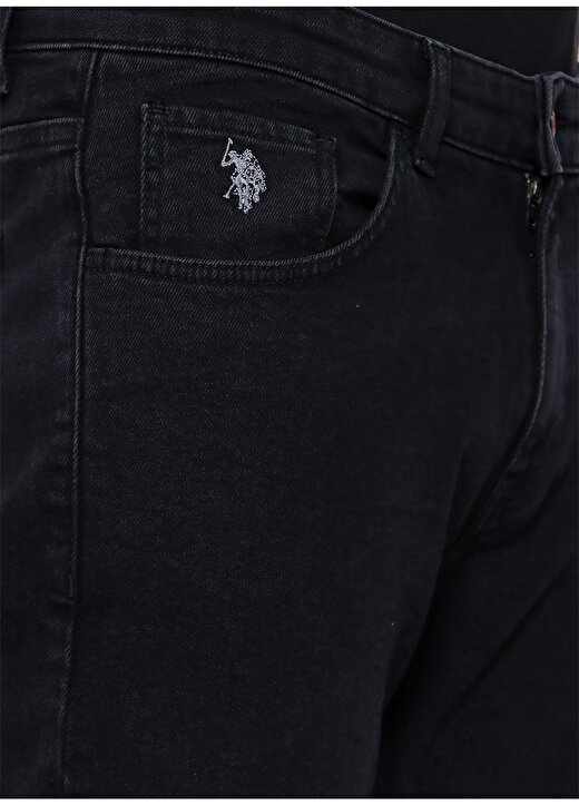 U.S. Polo Assn. Slim Fit Siyah Erkek Denim Pantolon BETTA 4