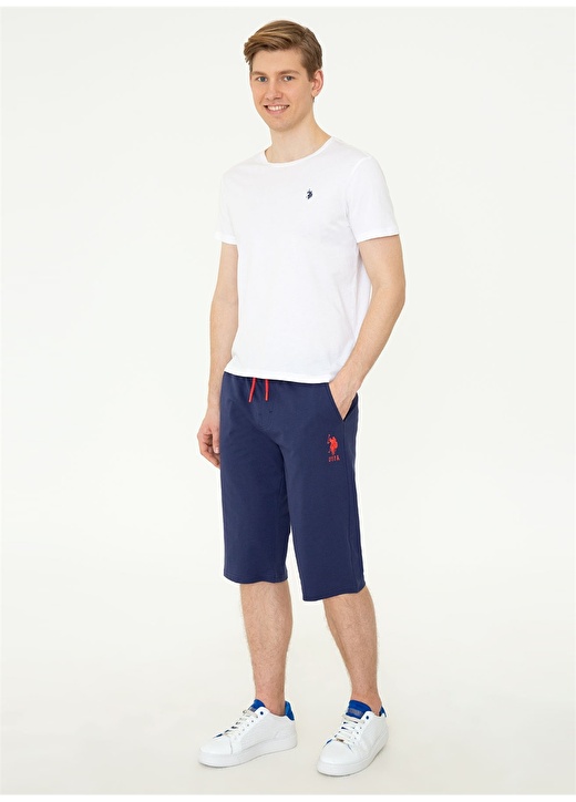 U.S. Polo Assn. Normal Bel Lacivert Erkek Sweat Şort - DUSTYIY022 2