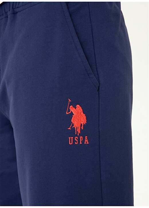 U.S. Polo Assn. Normal Bel Lacivert Erkek Sweat Şort - DUSTYIY022 4