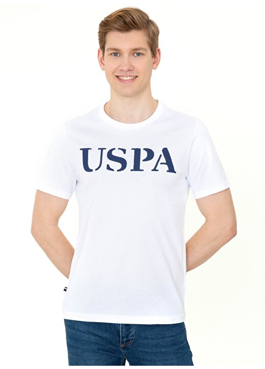 U.S. Polo Assn. Bisiklet Yaka Beyaz Erkek Polo T-Shirt GEARTIY022 3