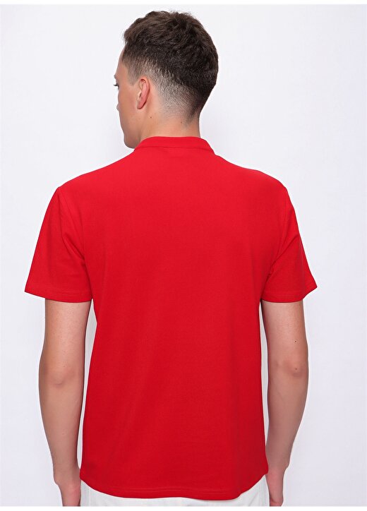 U.S. Polo Assn. V Yaka Regular Fit Kırmızı Erkek T-Shirt - SANCHOIY022 3