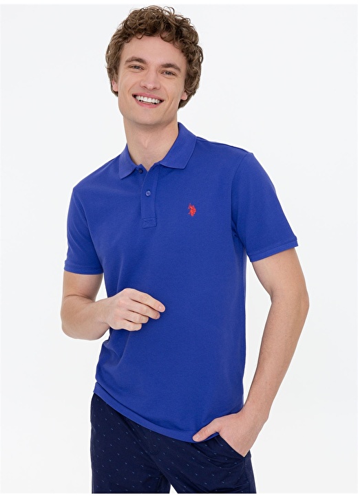 U.S. Polo Assn. Polo Yaka Mavi Erkek Polo T-Shirt GTP04IY022 3