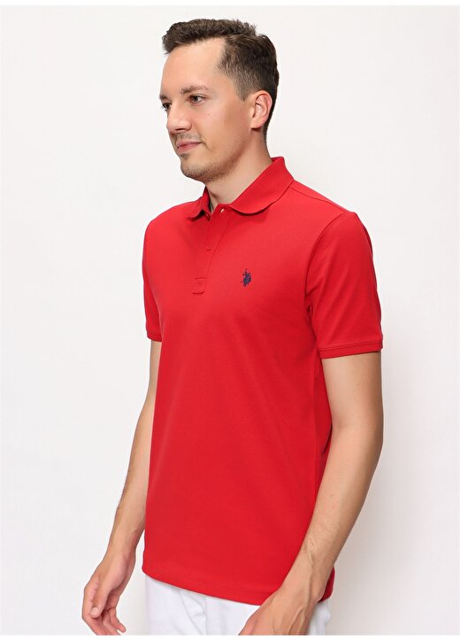 U.S. Polo Assn. Polo Yaka Kırmızı Erkek Polo T-Shirt GTP04IY022 1