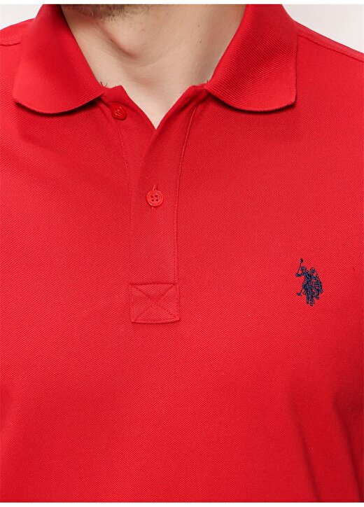 U.S. Polo Assn. Kırmızı Erkek Polo T-Shirt GTP04IY022 4