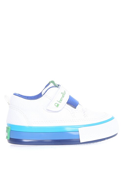 Benetton Beyaz - Mavi Bebek Yürüyüş Ayakkabısı BN-30445 688 1