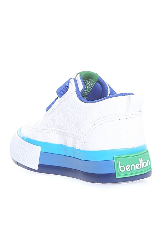 Benetton Beyaz - Mavi Bebek Yürüyüş Ayakkabısı BN-30445 688 2