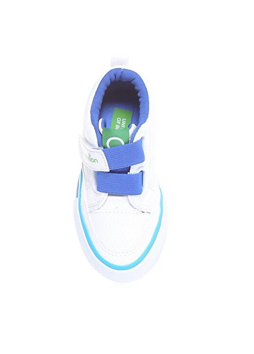 Benetton Beyaz - Mavi Bebek Yürüyüş Ayakkabısı BN-30445 688 4