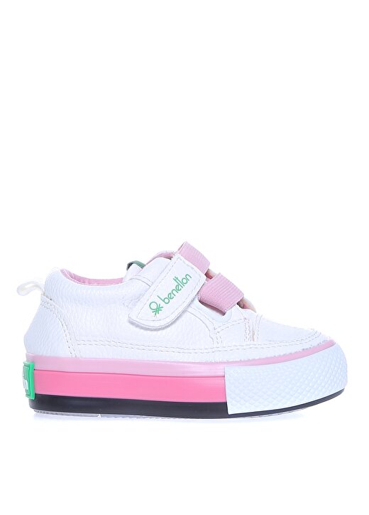 Benetton Beyaz - Pembe Bebek Yürüyüş Ayakkabısı BN-30445 177 1