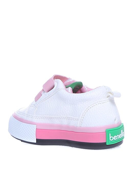 Benetton Beyaz - Pembe Bebek Yürüyüş Ayakkabısı BN-30445 177 2