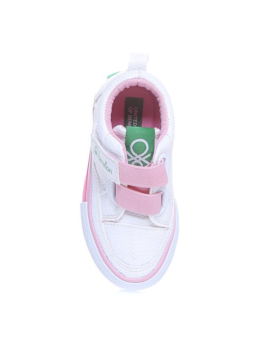Benetton Beyaz - Pembe Bebek Yürüyüş Ayakkabısı BN-30445 177 4