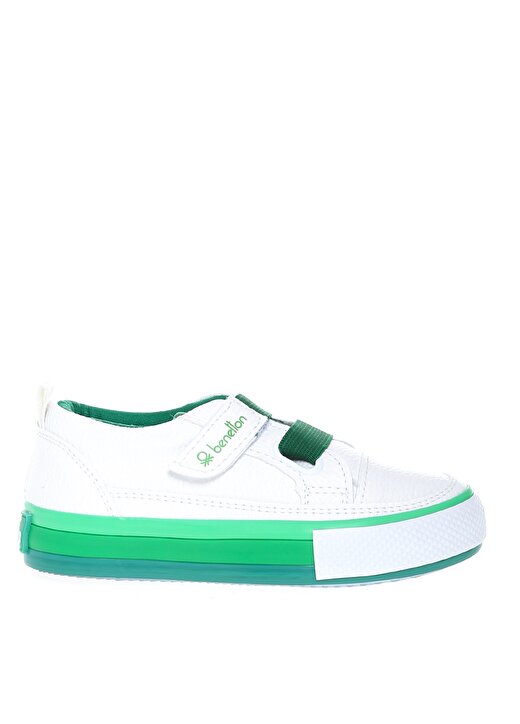 Benetton Beyaz - Yeşil Erkek Çocuk Yürüyüş Ayakkabısı BN-30441 178 1