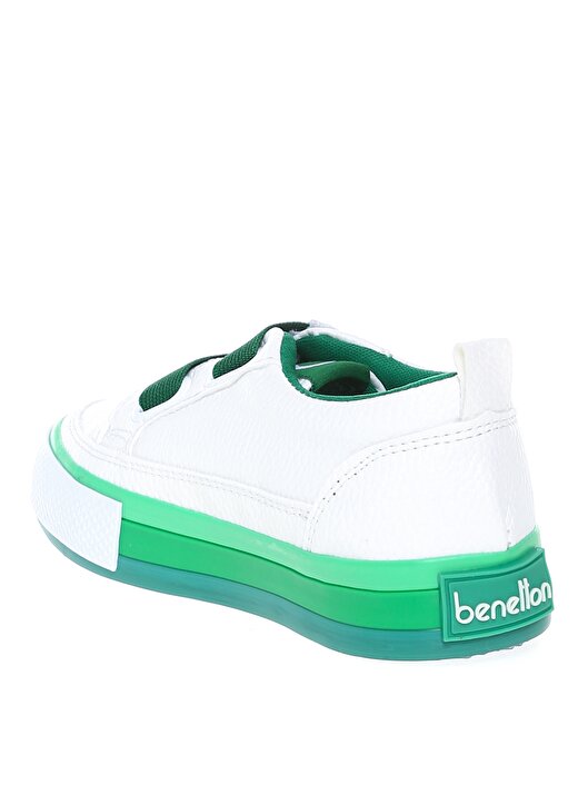 Benetton Beyaz - Yeşil Erkek Çocuk Yürüyüş Ayakkabısı BN-30441 178 2