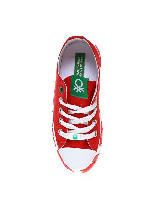 Benetton Kırmızı Kız Çocuk Keten Yürüyüş Ayakkabısı BN-30633 05 4