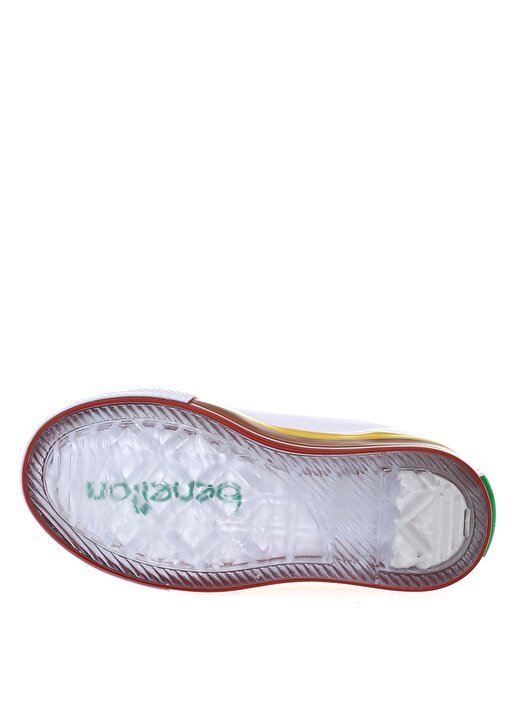 Benetton Beyaz - Turuncu Kız Çocuk Yürüyüş Ayakkabısı BN-30649 452-- 3