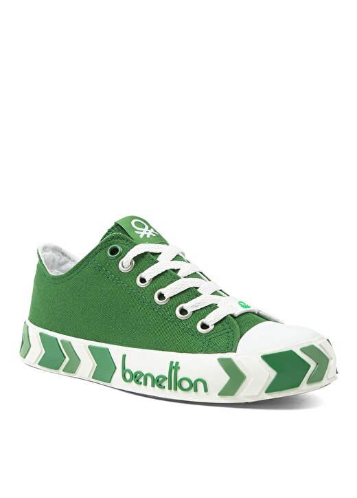 Benetton Yeşil Erkek Çocuk Keten Yürüyüş Ayakkabısı BN-30633 91 2