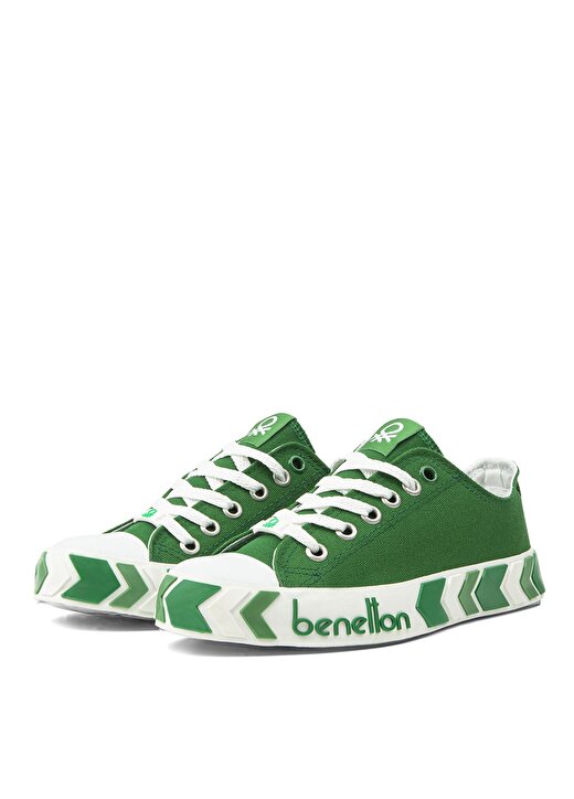 Benetton Yeşil Erkek Çocuk Keten Yürüyüş Ayakkabısı BN-30633 91 3
