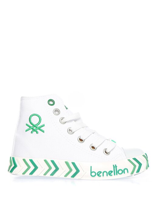 Benetton Beyaz Erkek Çocuk Keten Yürüyüş Ayakkabısı BN-30636 19 1