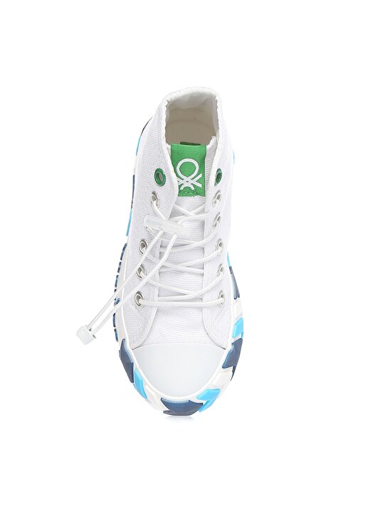 Benetton Beyaz - Lacivert Erkek Çocuk Keten Yürüyüş Ayakkabısı BN-30647 313 4