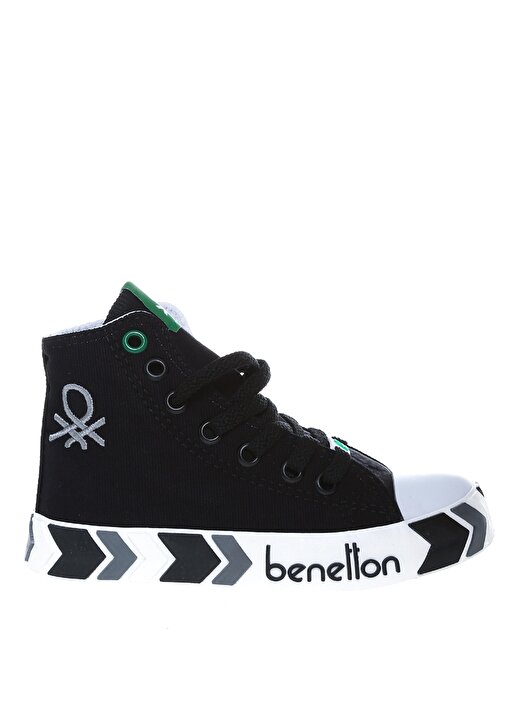 Benetton Siyah Erkek Çocuk Keten Yürüyüş Ayakkabısı BN-30634 01 1