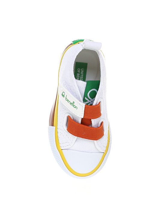 Benetton Beyaz - Turuncu Kız Bebek Yürüyüş Ayakkabısı - BN-30648 452 4