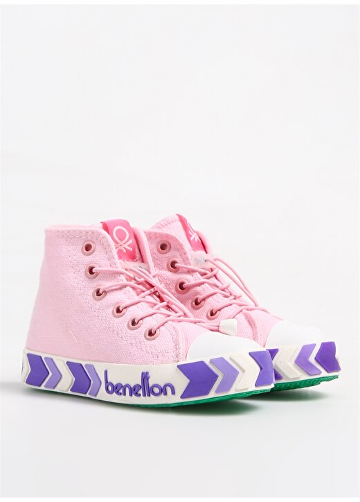 Benetton Pembe Kız Çocuk Keten Yürüyüş Ayakkabısı BN-30647 96 2