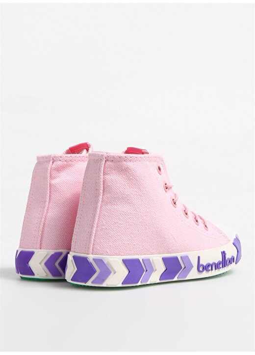 Benetton Pembe Kız Çocuk Keten Yürüyüş Ayakkabısı BN-30647 96 3