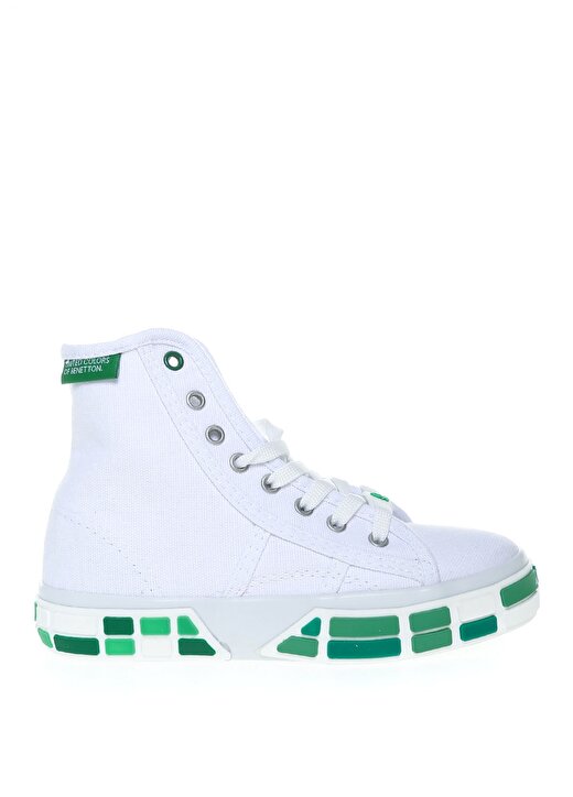 Benetton Beyaz - Yeşil Erkek Çocuk Yürüyüş Ayakkabısı BN-30692 178-Beyaz-Yesil 1